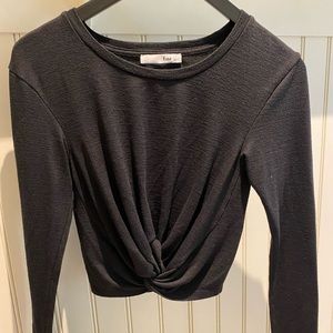 Bundle and save 3 for $50 Aritzia Wilfred Free black crop top